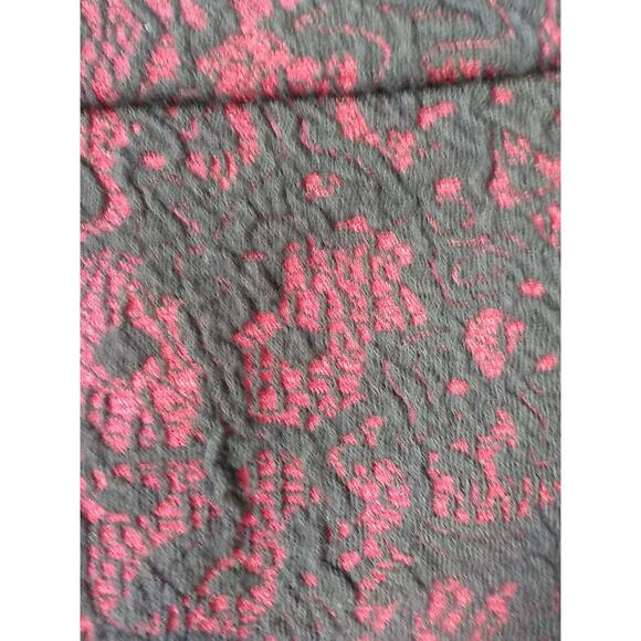 Michael Kors Red with Black Lace Pencil Skirt Classic Women size XL Stretch Zip - Picture 6 of 11